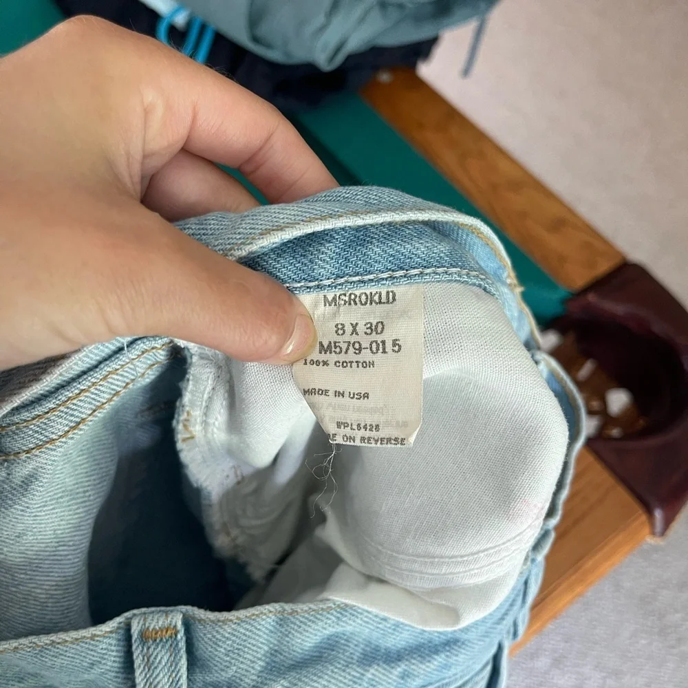 Wrangler Vintage Light Wash Denim High Rise Mom Jeans Size 8